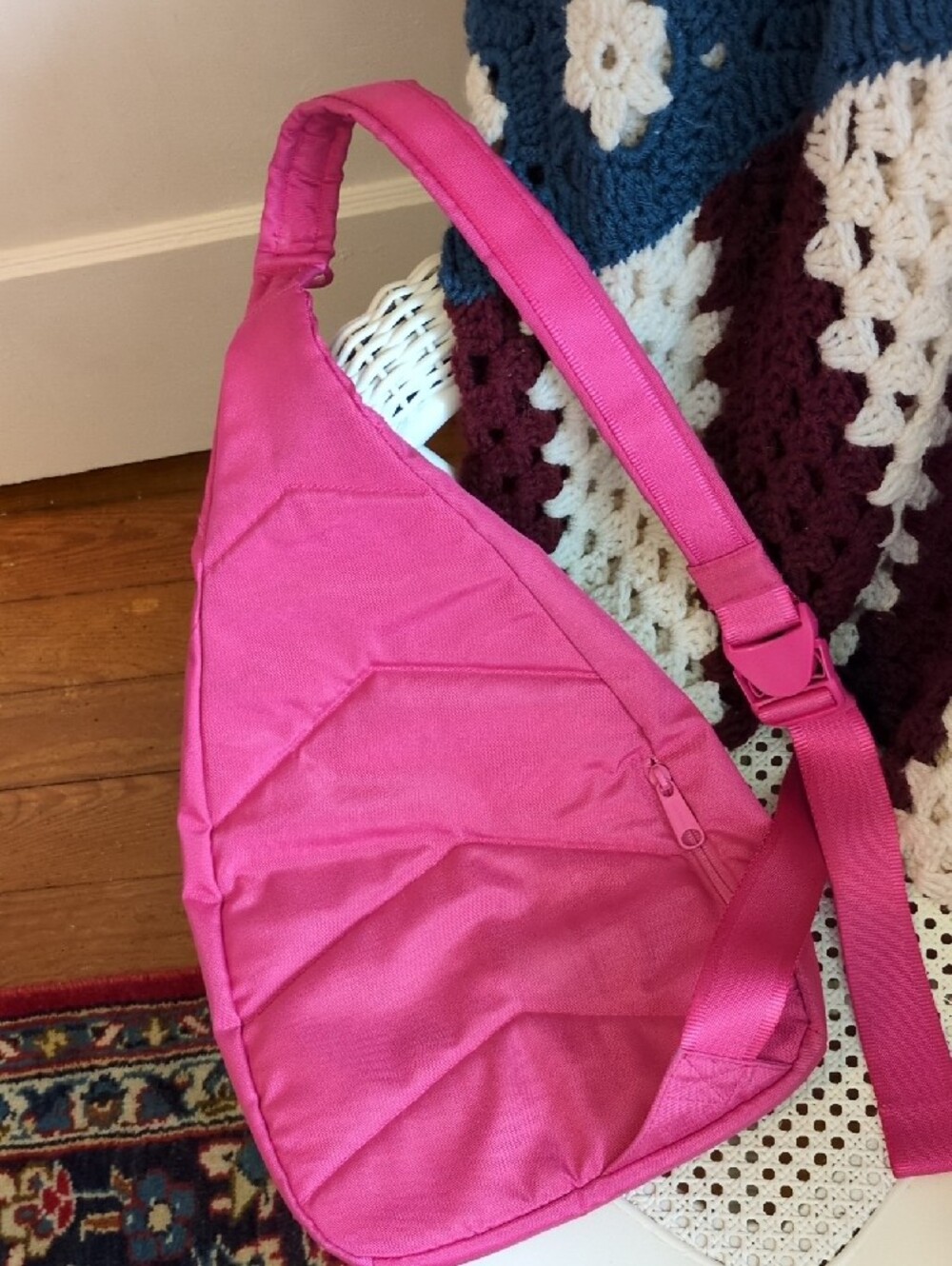 Vera Bradley Fuchsia Pink Sling Crossbody Bag - Picture 2 of 5